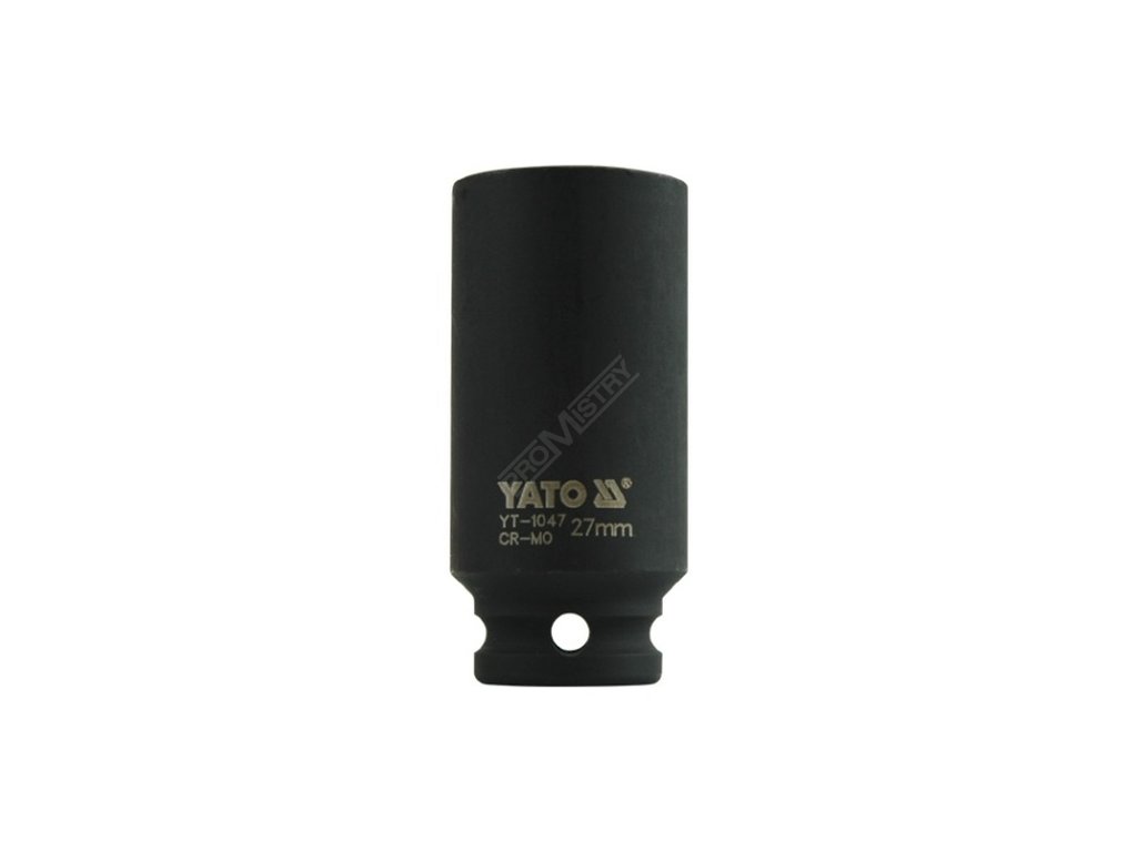 Nástavec 1/2"rázový šestihranný hluboký 27 mm CrMo Yato YT-1047