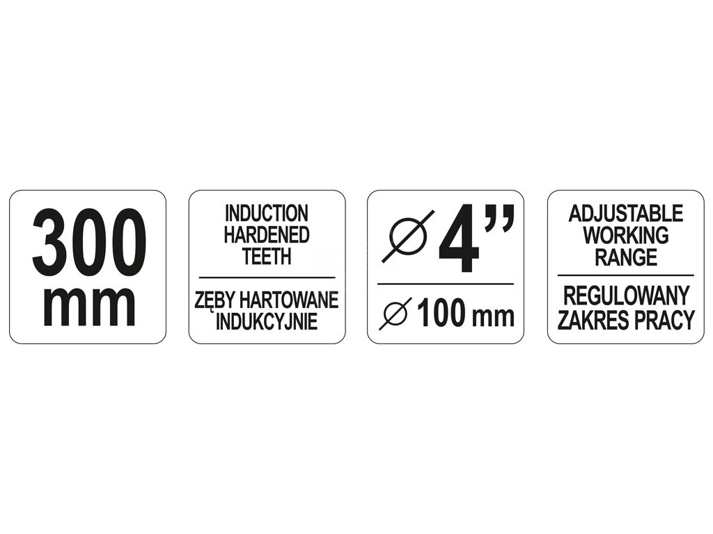 Klíč řetězový na trubky 4"(100 mm) Yato YT-22260