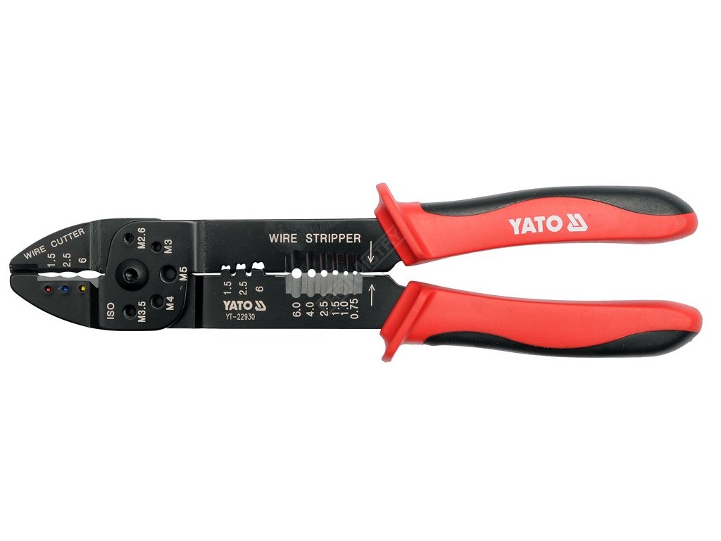 Kleště odizolovací a konektorové univerzální 240 mm Yato YT-22930