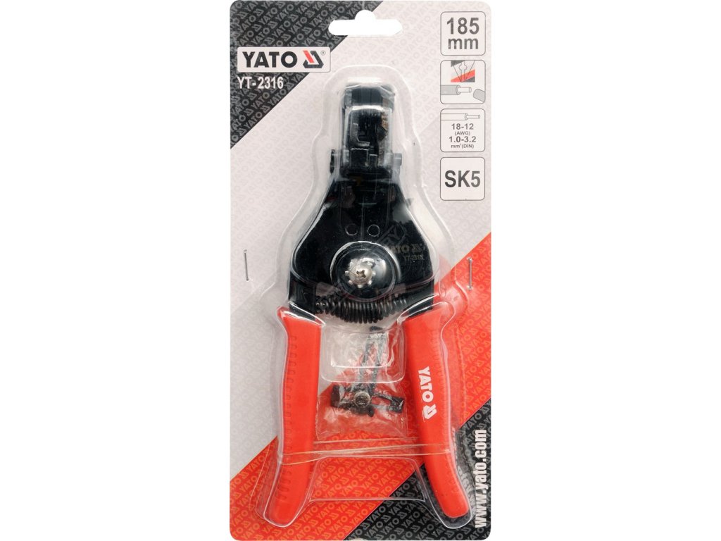 Kleště na stahování izolace 185mm Yato YT-2316