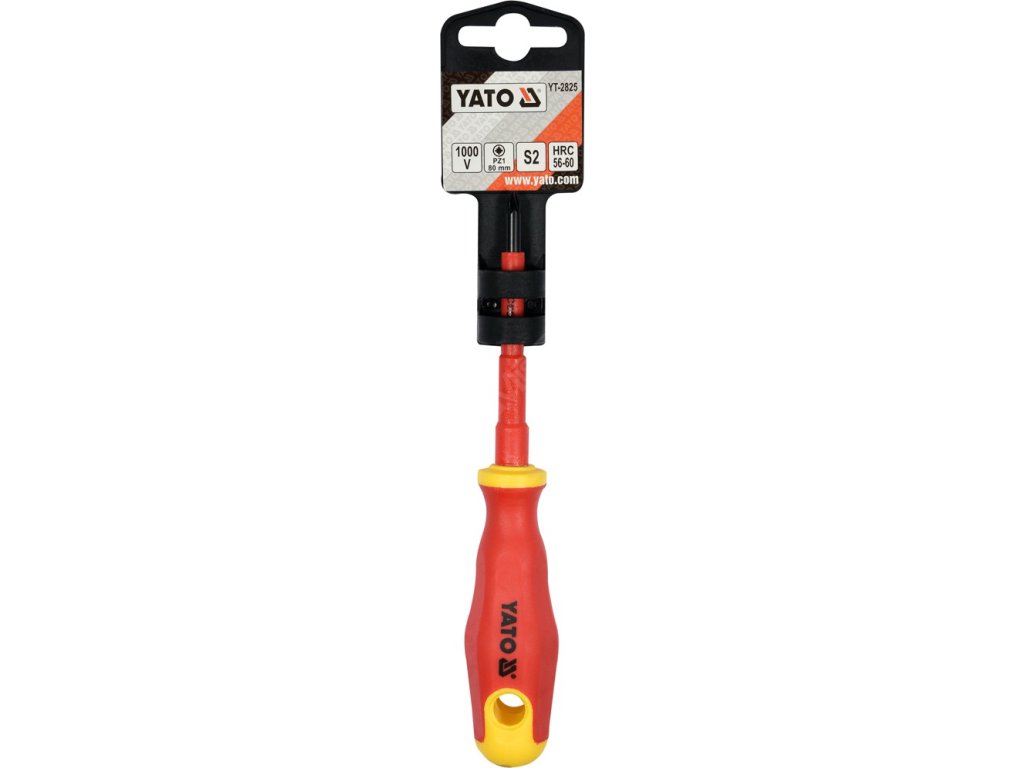 Šroubovák křížový PZ1 x 80 mm izolovaný 1kV Yato YT-2825