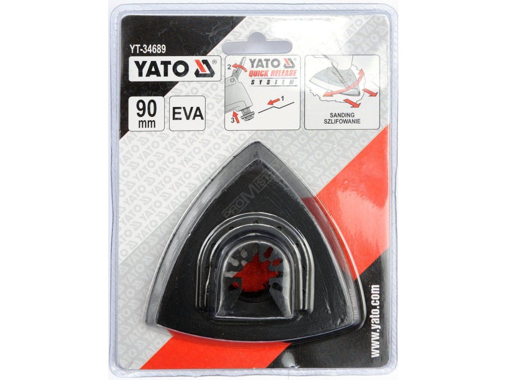 Brusný nástavec pro multifunkci EVA, 90mm (dřevo, plast, kov) Yato YT-34689