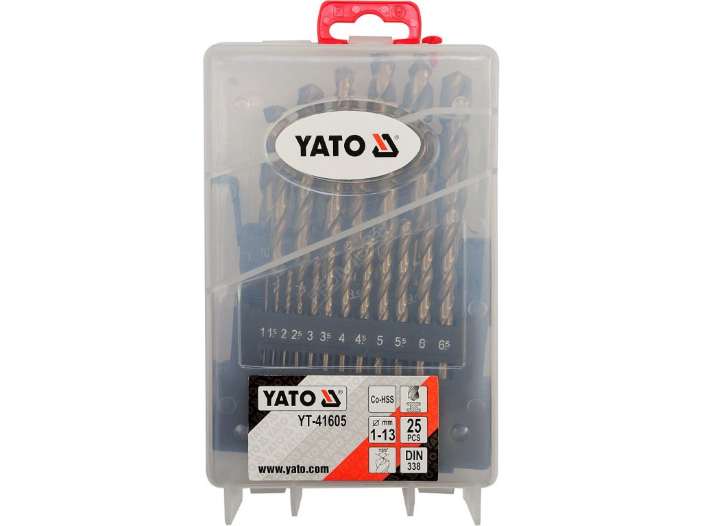 Sada vrtáků na kov 25ks HSS-COBALT 1-13mm Yato YT-41605 + Dárek, servis bez starostí v hodnotě 300Kč