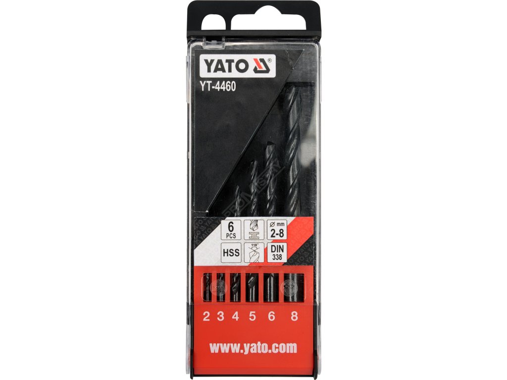 Sada vrtáků na kov 6 ks Yato YT-4460