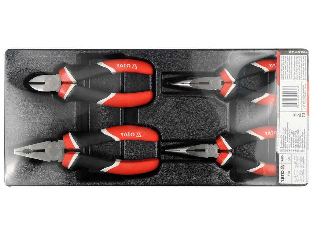 Vložka do zásuvky - kleště 4ks Yato YT-5534 + Dárek, servis bez starostí v hodnotě 300Kč