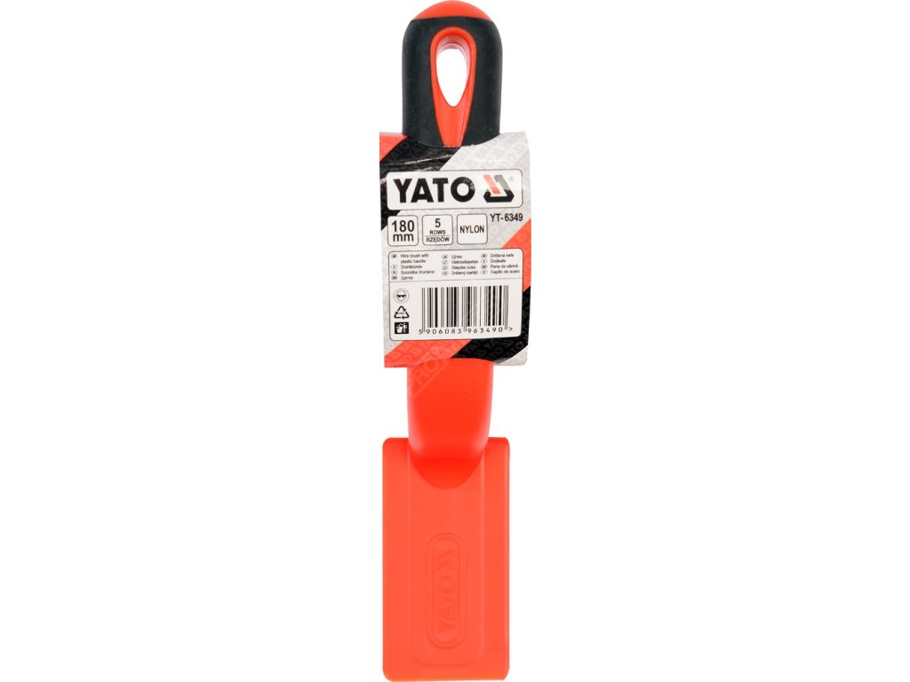 Kartáč drátěný ruční 180 mm nylon Yato YT-6349