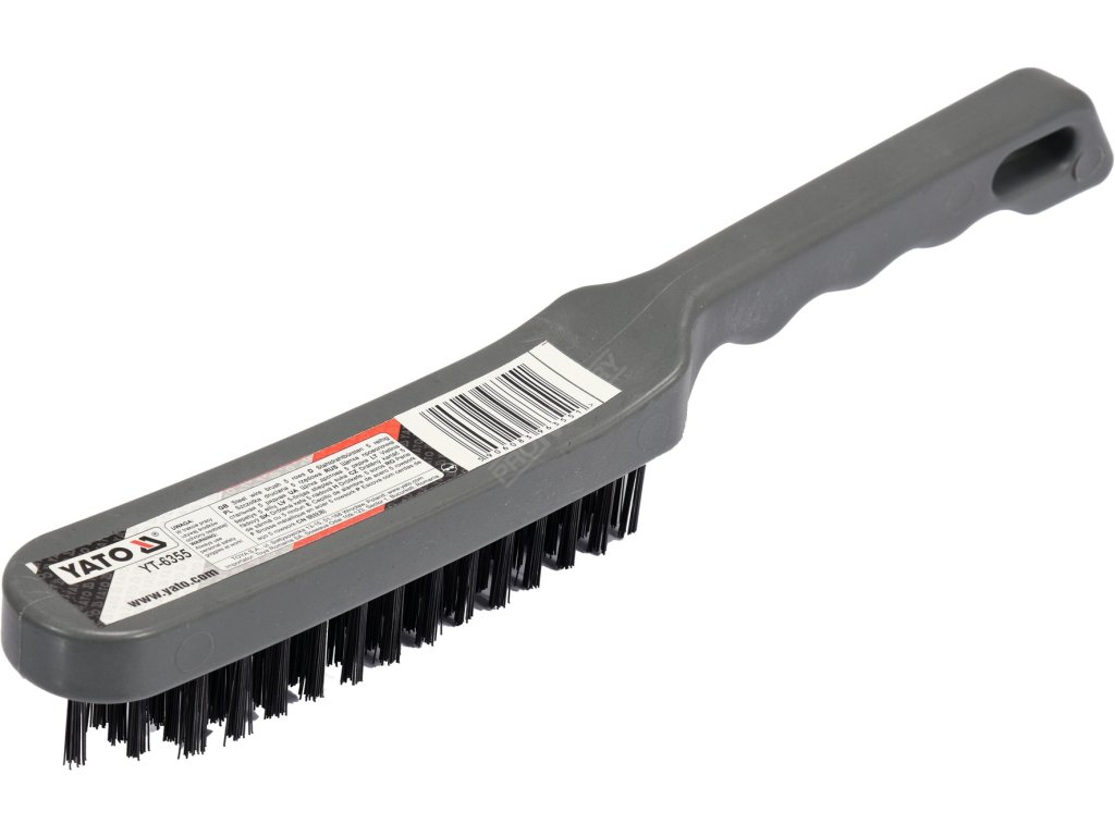 Kartáč drátěný ruční 5 řad plast Yato YT-6355