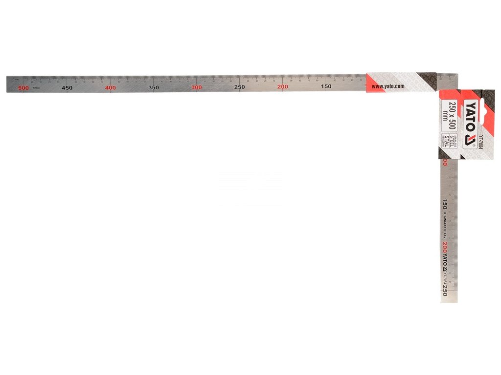Truhlářský úhelník 250 x 500mm Yato YT-7084