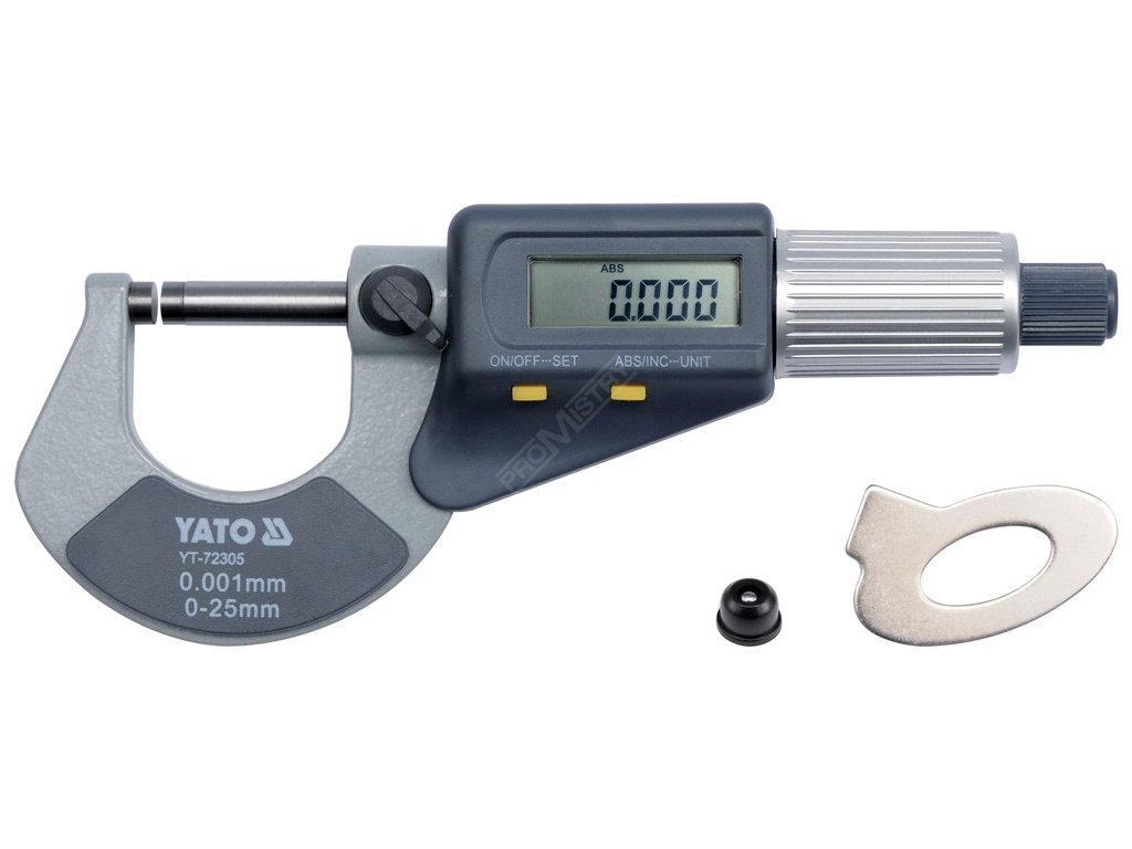 Mikrometr digitální 0-25mm Yato YT-72305 + Dárek, servis bez starostí v hodnotě 300Kč
