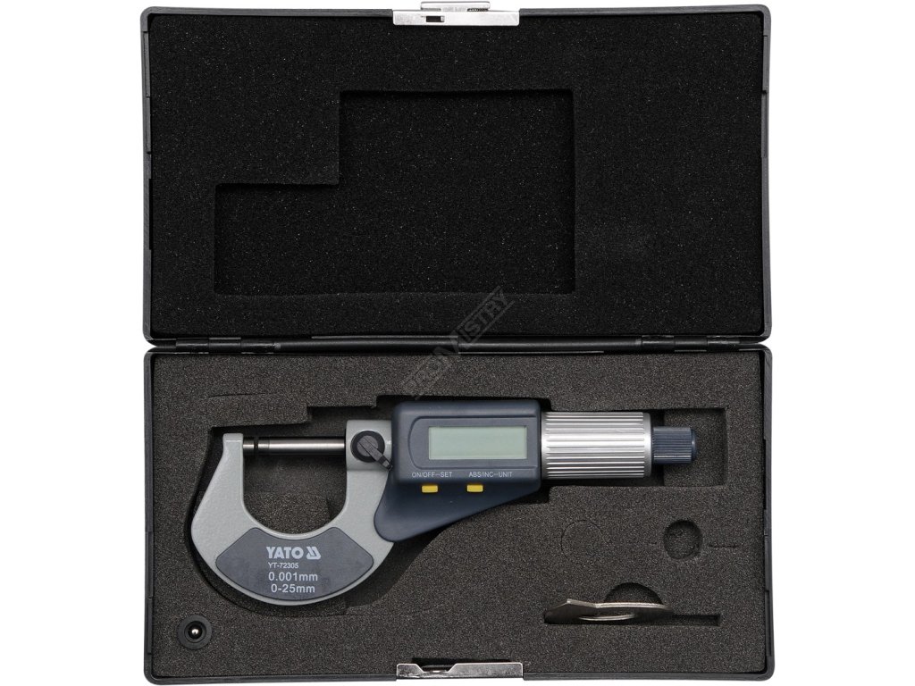 Mikrometr digitální 0-25mm Yato YT-72305 + Dárek, servis bez starostí v hodnotě 300Kč
