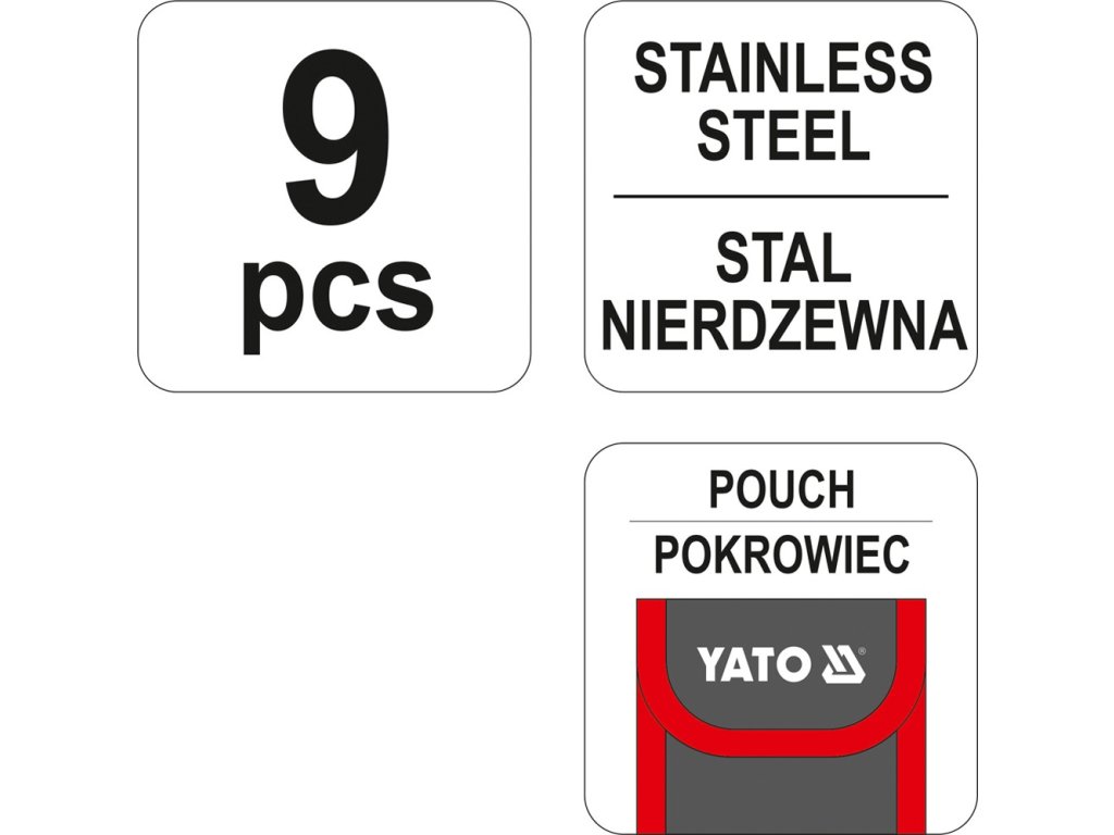 Multifunkční nůž 9 funkcí Yato YT-76043