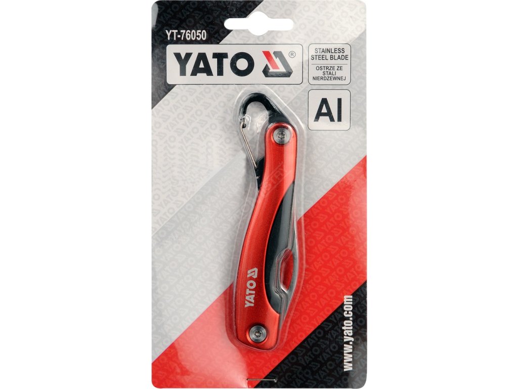 Nůž kapesní s karabinou Yato YT-76050