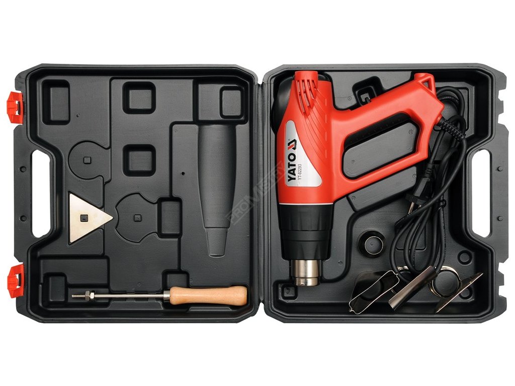 Pistole opalovací 2000 W s příslušenstvím Yato YT-82293 + Dárek, servis bez starostí v hodnotě 300Kč