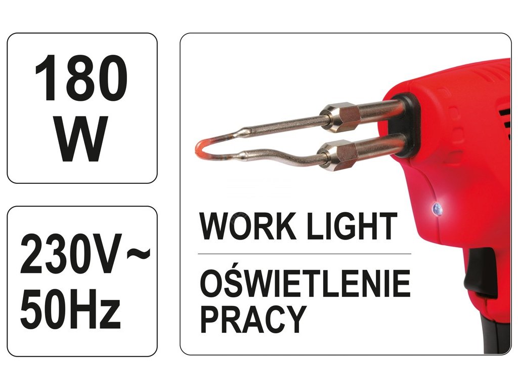 Pájka tranformátorová 180W Yato YT-8245 + Dárek, servis bez starostí v hodnotě 300Kč