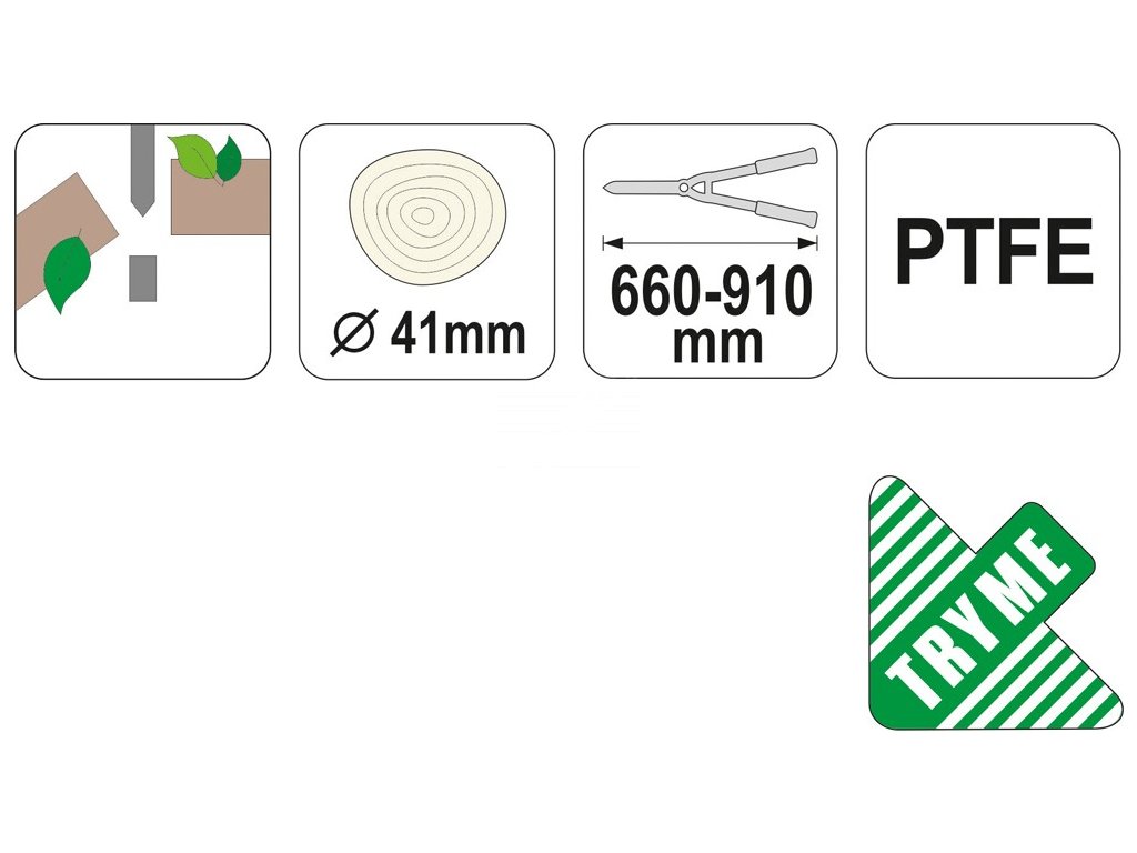 Nůžky na větve teleskop. 660-910mm Yato YT-8842