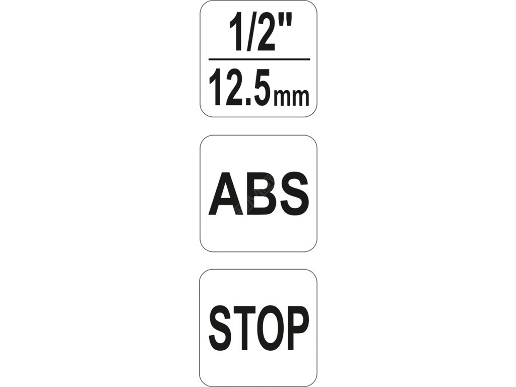 Rychlospojka hadicová 1/2", ABS plast, 12,5mm, STOP ventil Yato YT-99803