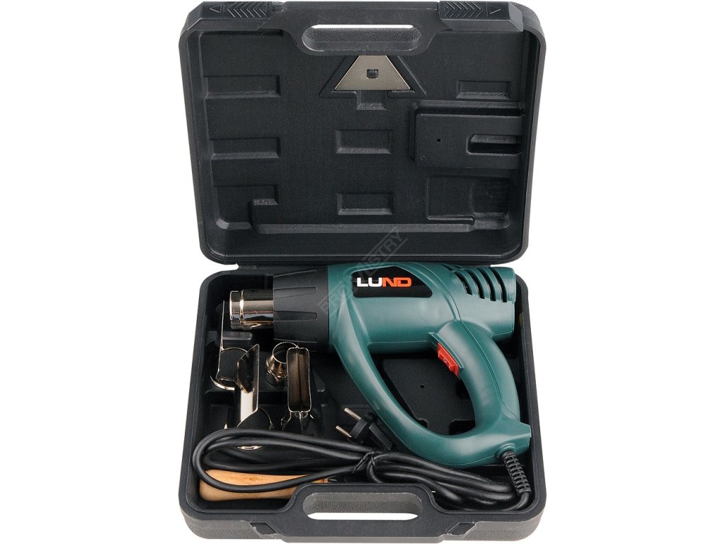 Pistole opalovací s příslušenstvím , 1000 / 2000W, 350 / 550°C LUND TO-79325