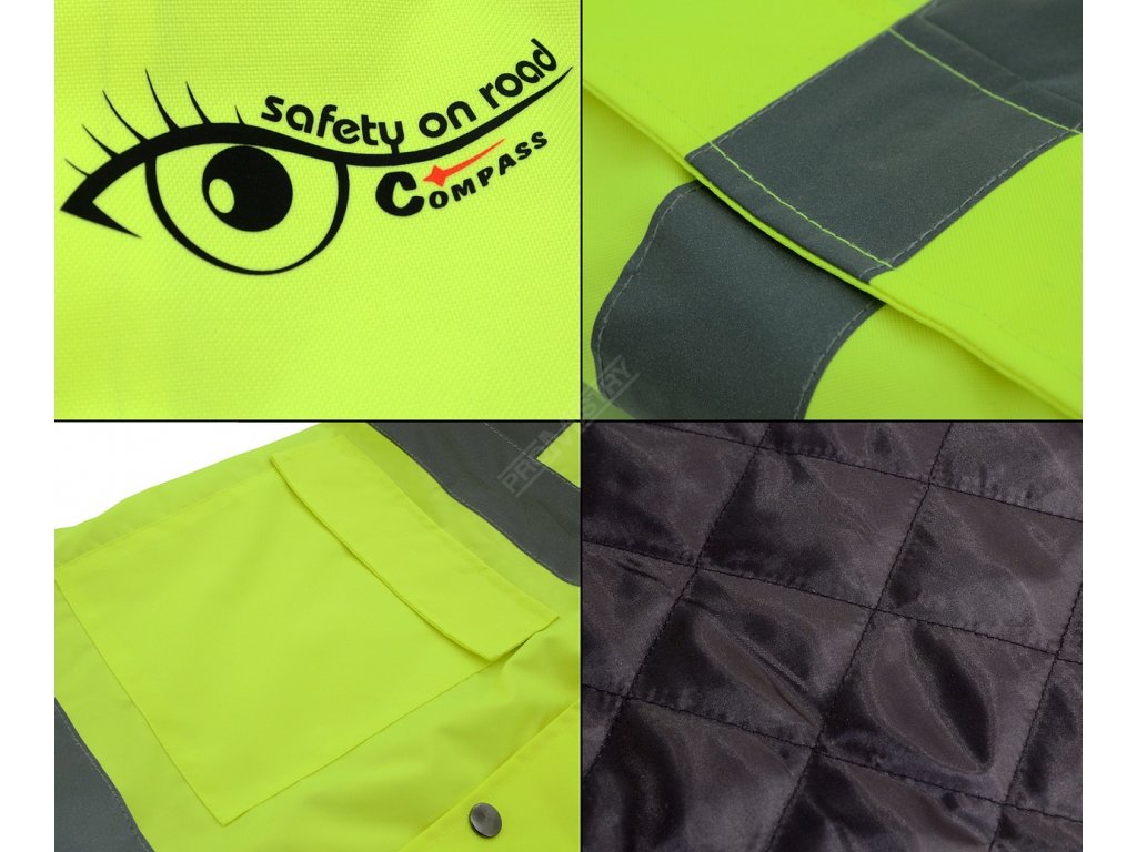 Bunda s kapucí reflexní SAFETY XL Compass 01771 + Dárek, servis bez starostí v hodnotě 300Kč