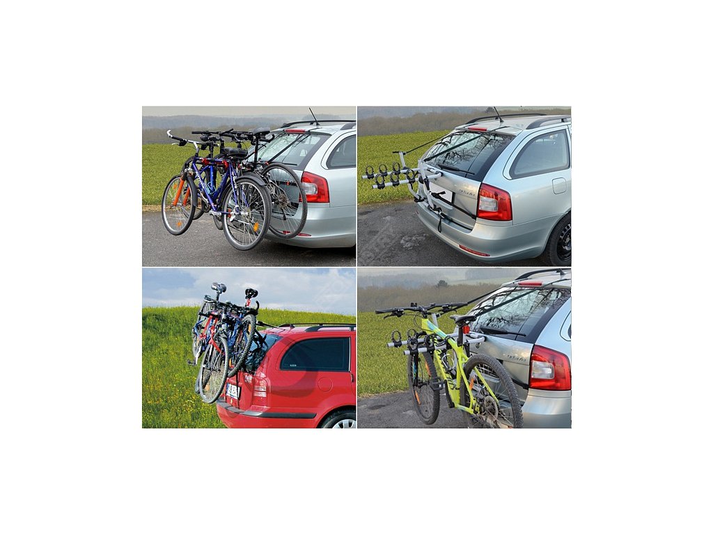 Nosič kol na zadní dveře TRIPLE - 3 kola Compass 02112 + Dárek, servis bez starostí v hodnotě 300Kč