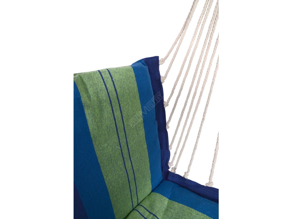 Houpací síť k sezení 95x50cm modro-zelená Cattara 13560