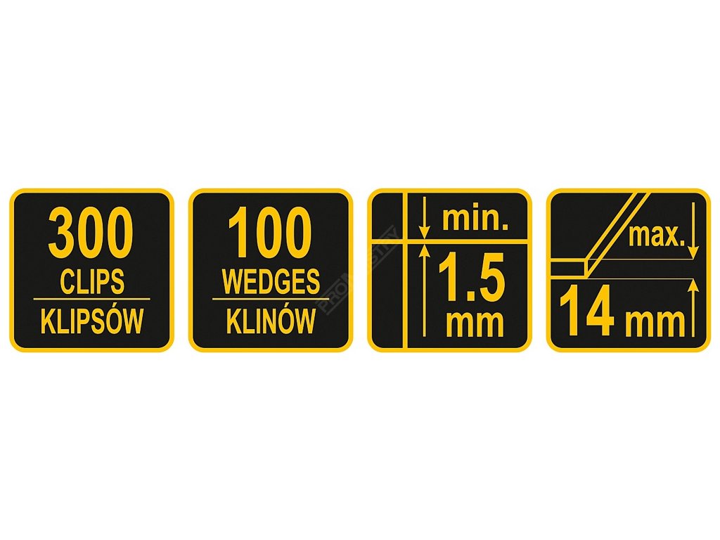 Nivelační systém (300x spona + 100x klín) Vorel TO-04692 + Dárek, servis bez starostí v hodnotě 300Kč