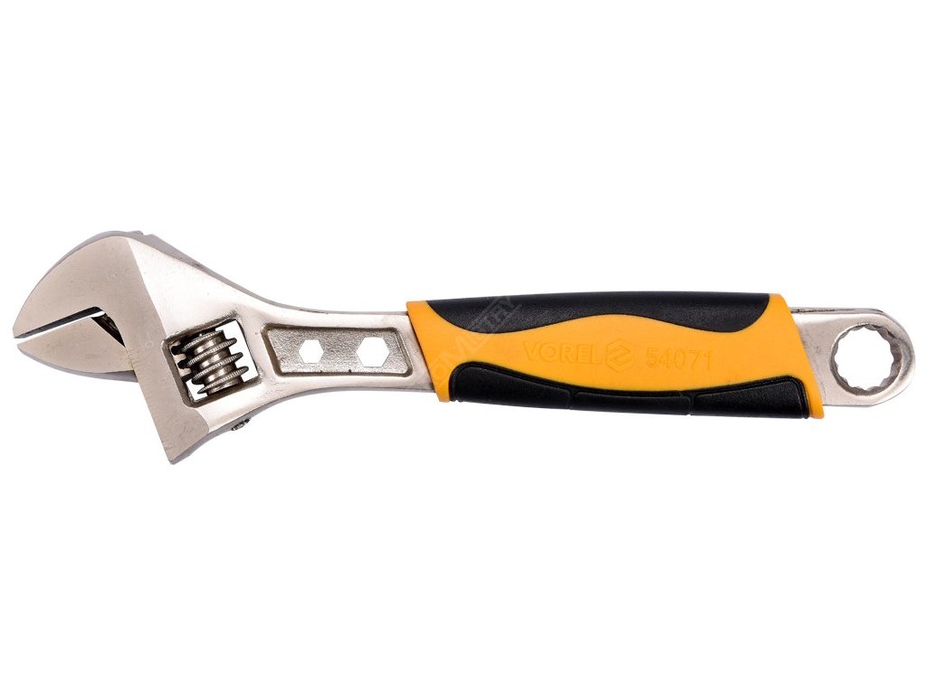 Klíč nastavitelný 200 mm plastová rukojeť Vorel TO-54071