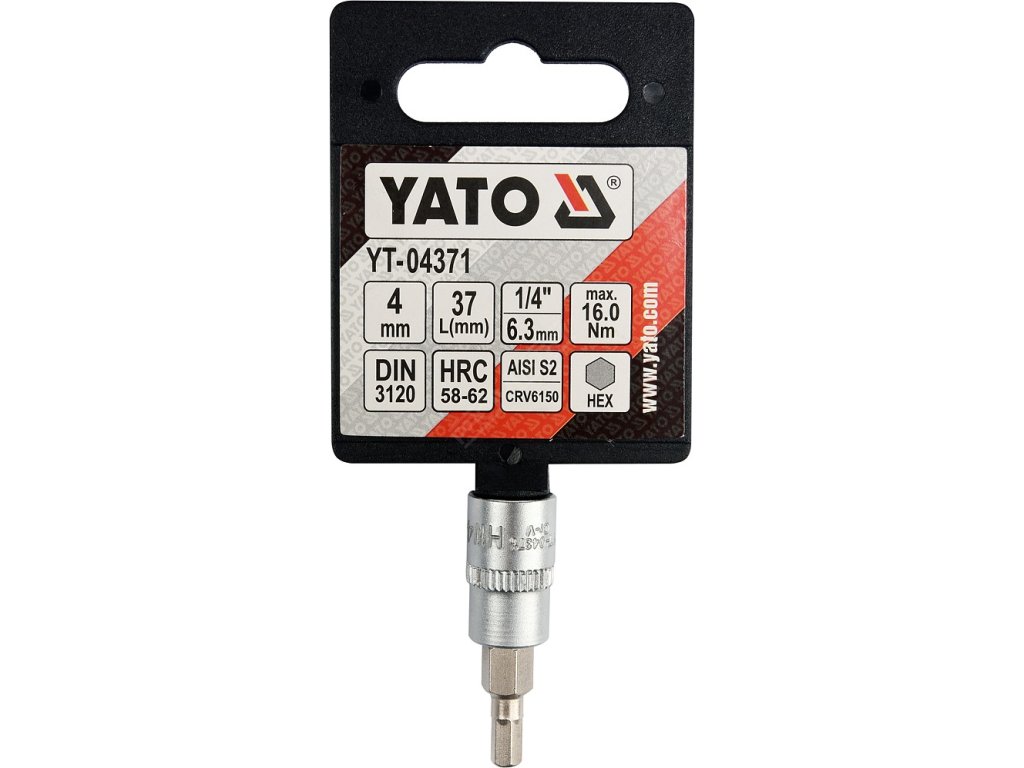 Nástavec 1/4" bit Imbus H4 Yato YT-04371