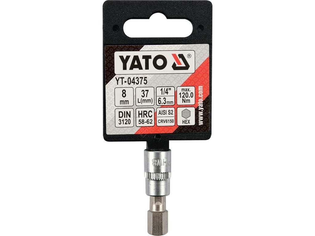 Nástavec 1/4" bit Imbus H8 Yato YT-04375