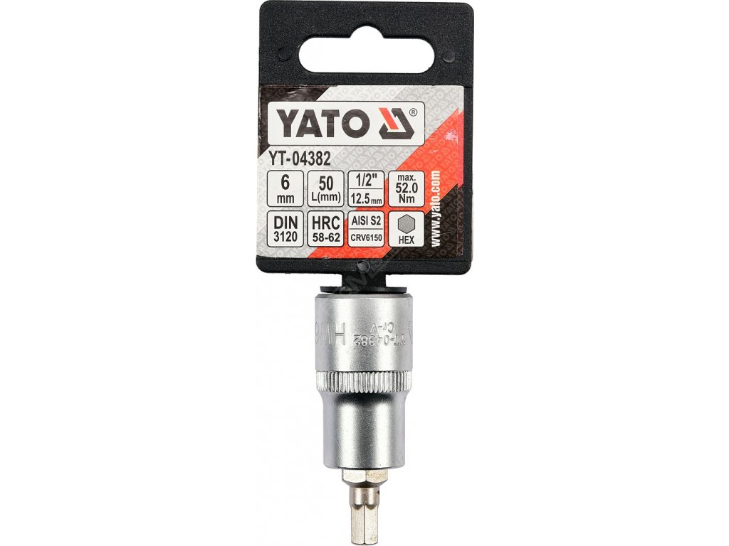 Nástavec 1/2" bit Imbus H6 Yato YT-04382