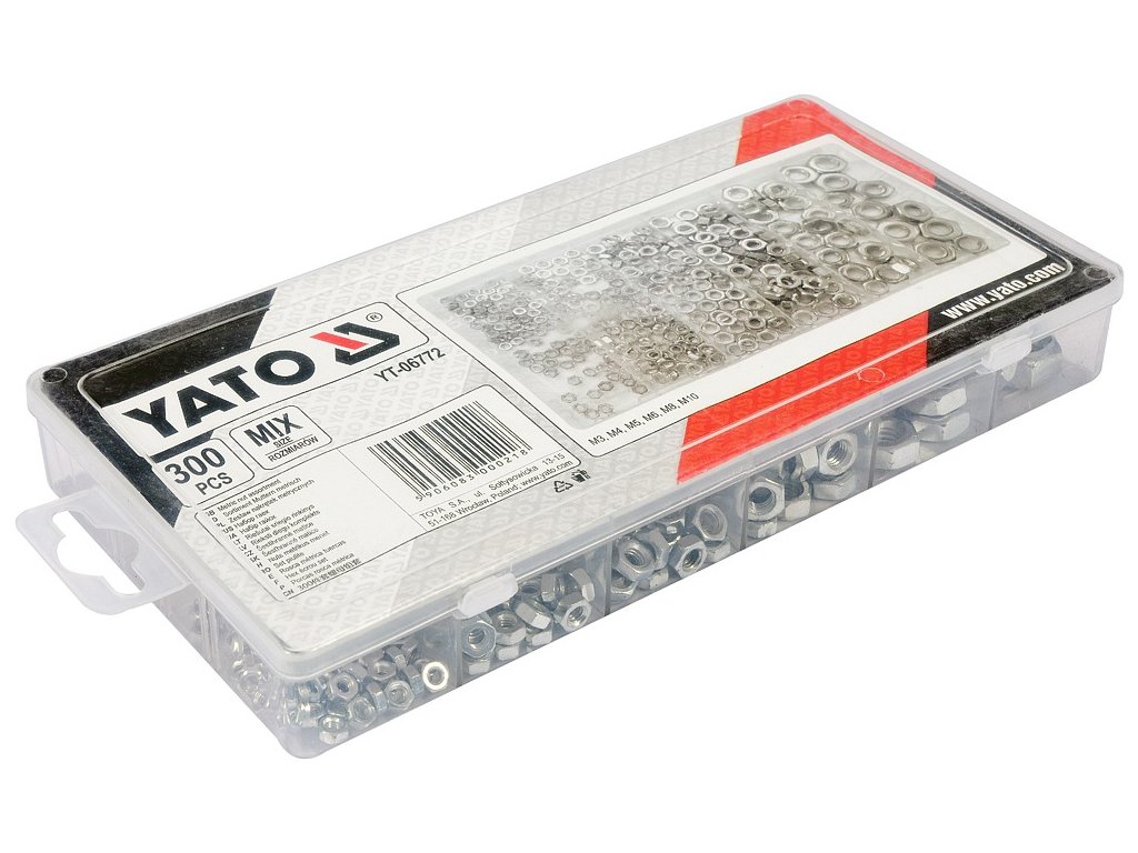 Matice metrické sada 300 ks Yato YT-06772