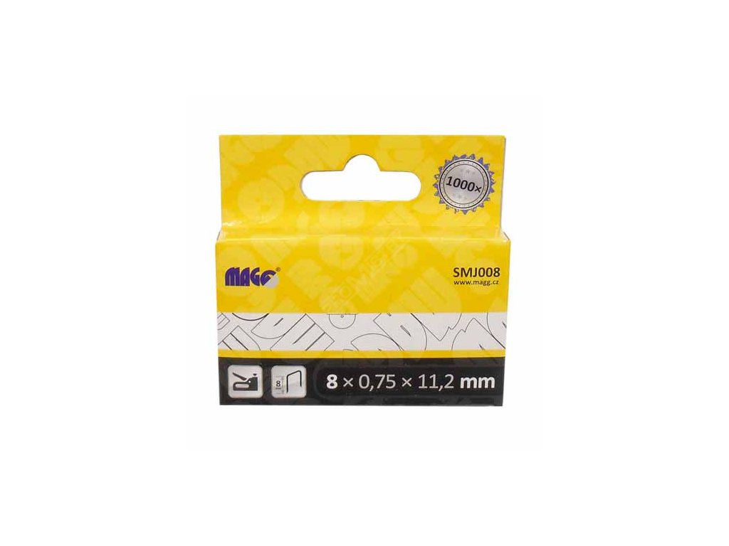 Spony do sponkovačky 1000 ks 8x0,75x11,2 mm MAGG SMJ008