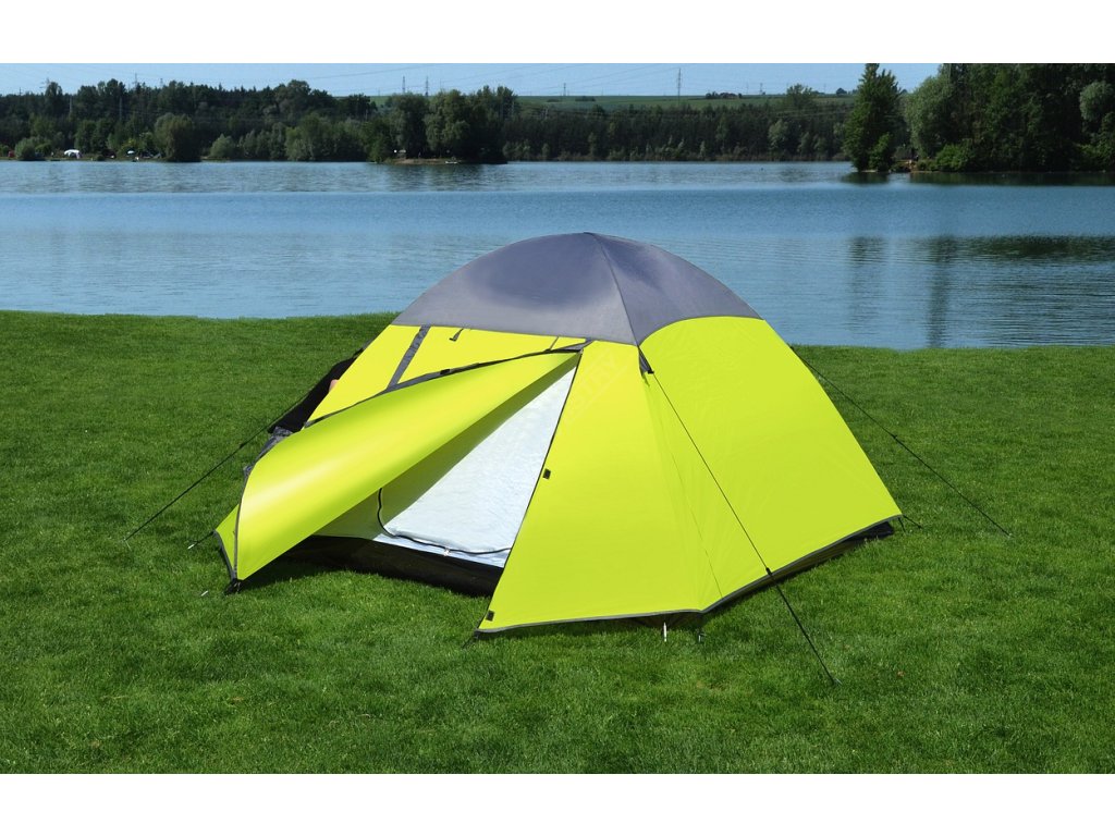 Stan TRENT dvouplášťový pro 3 osoby 210+110x210cm PU3000mm Cattara 13357 + Dárek, servis bez starostí v hodnotě 300Kč