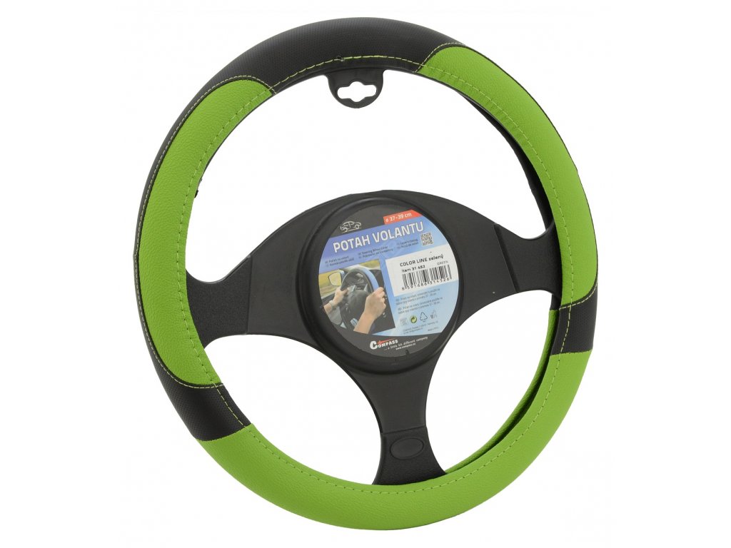 Potah volantu COLOR LINE zelený Compass 31452