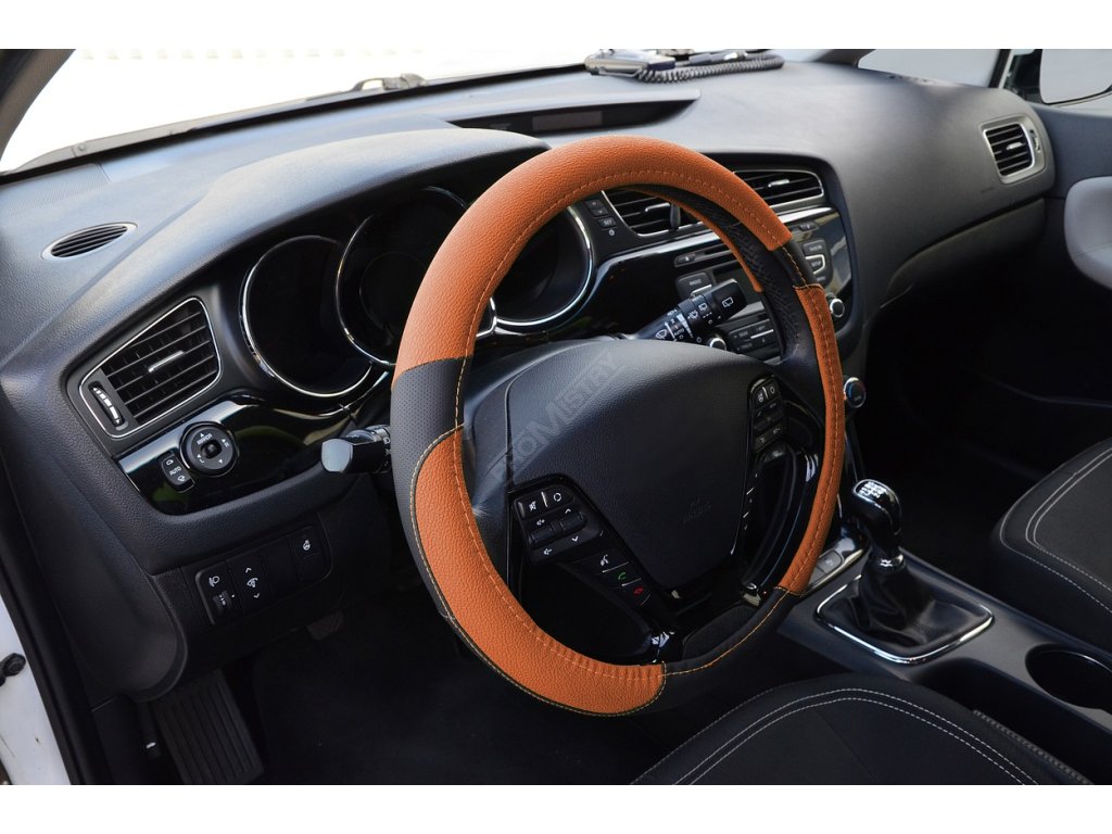 Potah volantu COLOR LINE oranžový Compass 31453