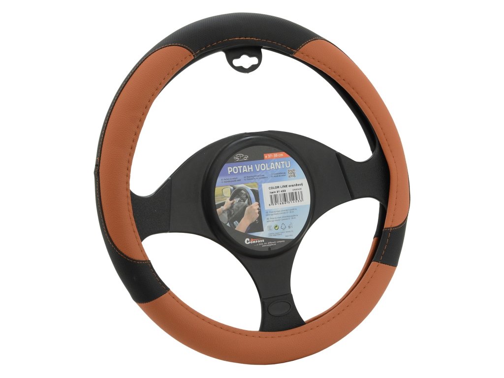 Potah volantu COLOR LINE oranžový Compass 31453