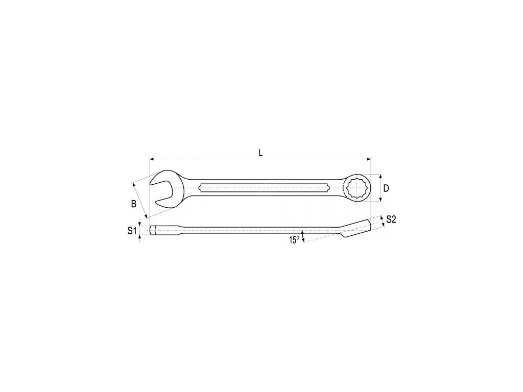 Klíč očkoplochý 3/4" (19 mm) Yato YT-4878