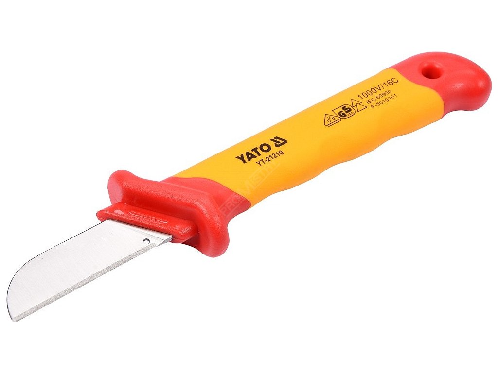 Izolovaný nůž elektrikářský 50 x 180 mm VDE Yato YT-21210