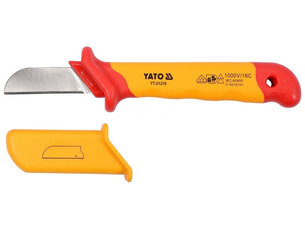 Izolovaný nůž elektrikářský 50 x 180 mm VDE Yato YT-21210