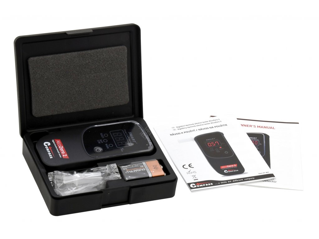 Alkohol tester AlcoZero2 - elektrochemický senzor Compass 01907 + Dárek, servis bez starostí v hodnotě 300Kč