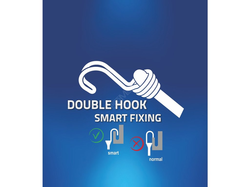 Upínač pružný DOUBLE HOOK 10mm/80cm TÜV/GS Compass 02191