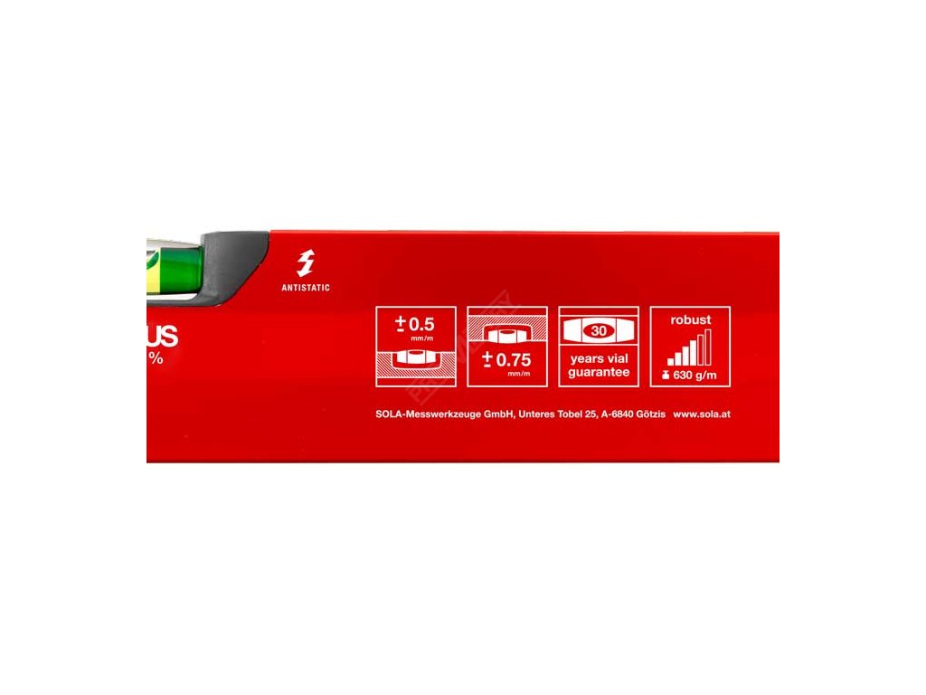Big X 80 - profilová vodováha 80cm SOLA 01371101 + Dárek, servis bez starostí v hodnotě 300Kč