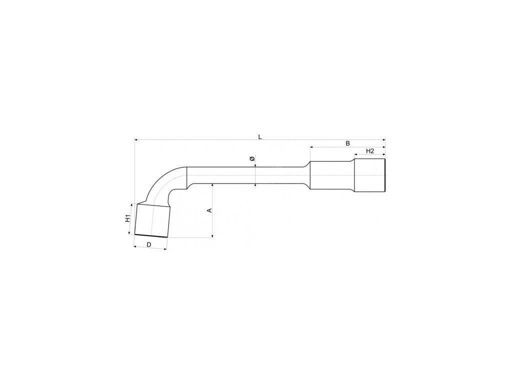 Klíč nástrčný 27 mm typ "L" Yato YT-1647
