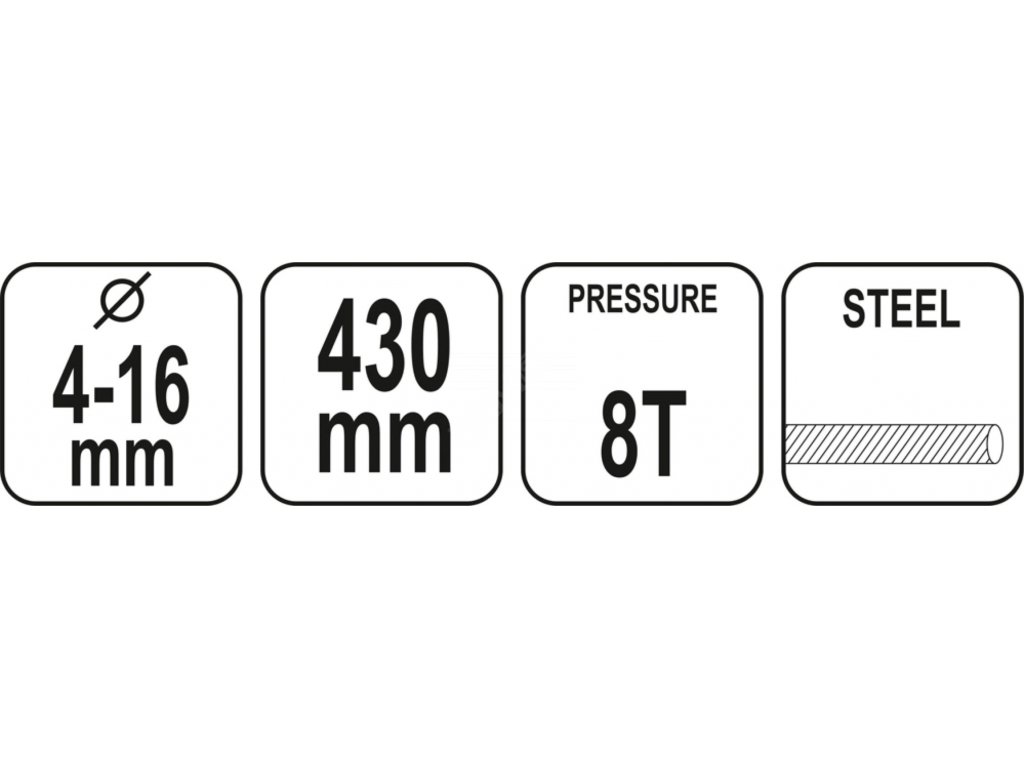 Kleště hydraulické na štípání arm. drátů 4-16mm Yato YT-22871 + Dárek, servis bez starostí v hodnotě 300Kč