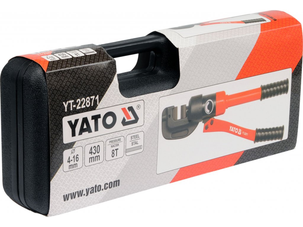 Kleště hydraulické na štípání arm. drátů 4-16mm Yato YT-22871 + Dárek, servis bez starostí v hodnotě 300Kč