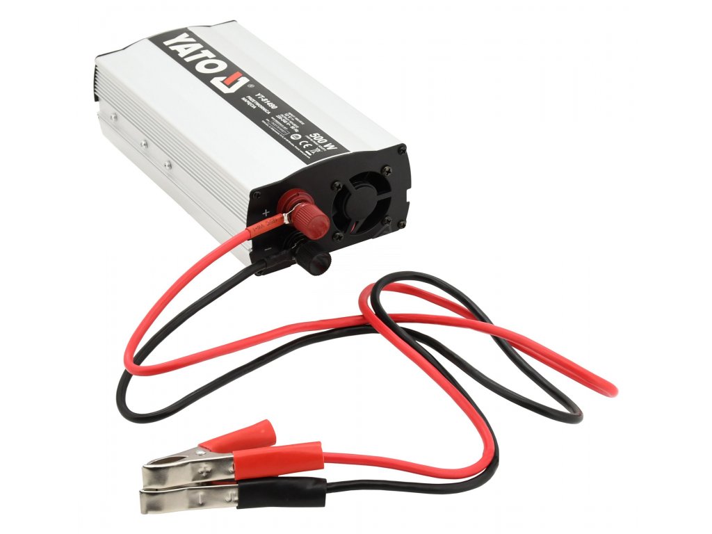 Měnič napětí 12/230V 500W Yato YT-81490 + Dárek, servis bez starostí v hodnotě 300Kč