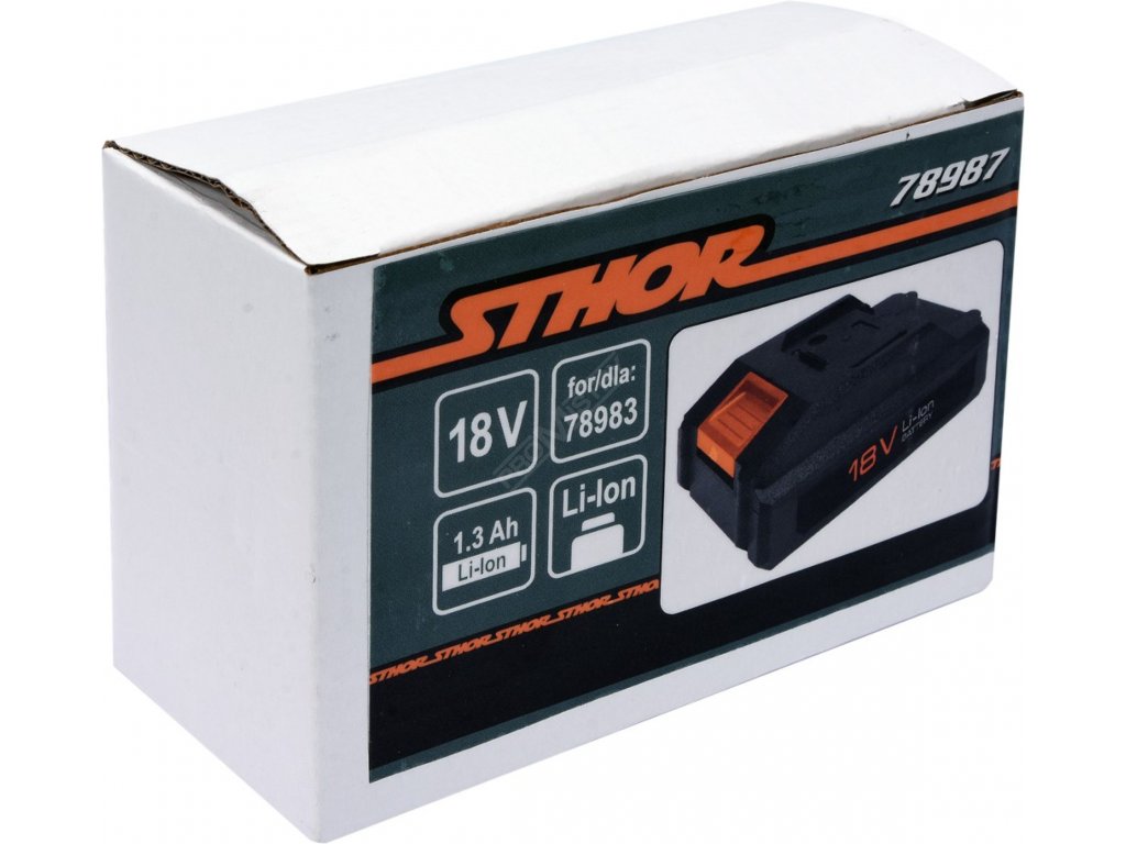 Baterie 18V LI-ION 1,3 Ah pro TO-78983 Sthor TO-78987