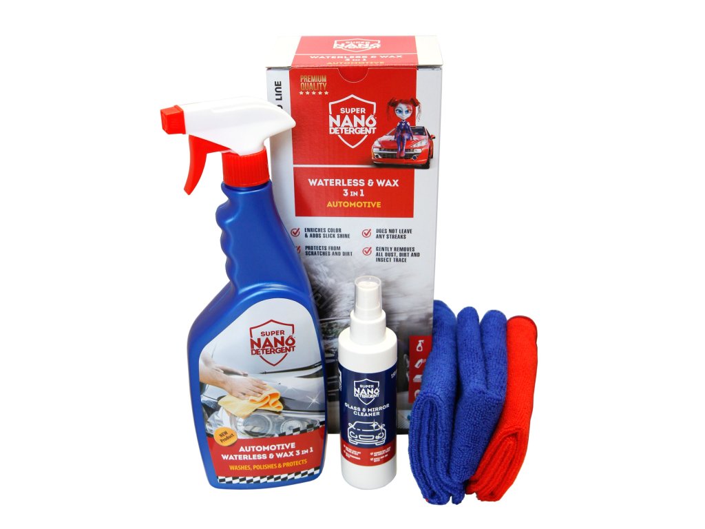 NANO GNP Waterless & Wax 3v1 Automotive sada GNP 90516 + Dárek, servis bez starostí v hodnotě 300Kč