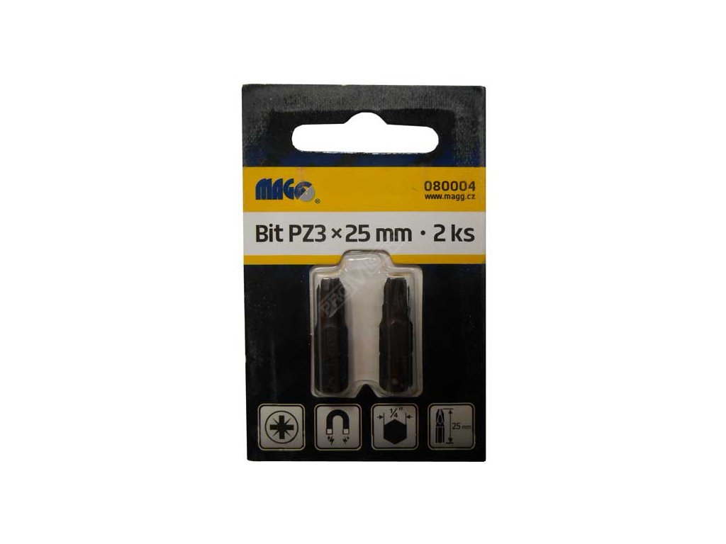 Bit PZ3 25mm - 2ks MAGG 080004