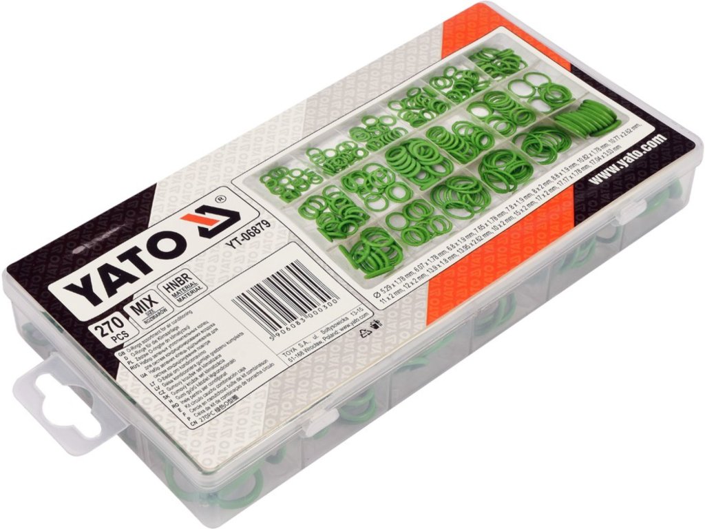 Sada těsnění do klimatizace 270 ks Yato YT-06879