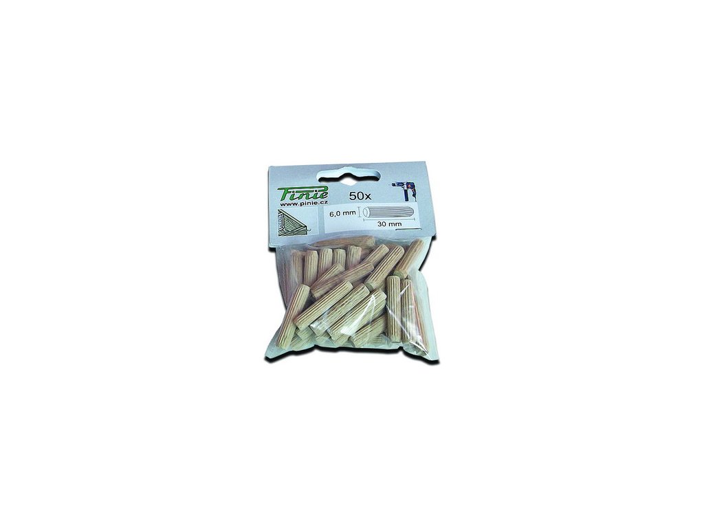 Dřevěné zatloukací kolíky nábytkářské 8x40 mm - 40ks MAGG 100-84040